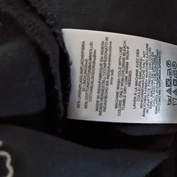 Brooks Brothers women's embroidered black Linen/Cotton tunic XL - Picture 9 of 10